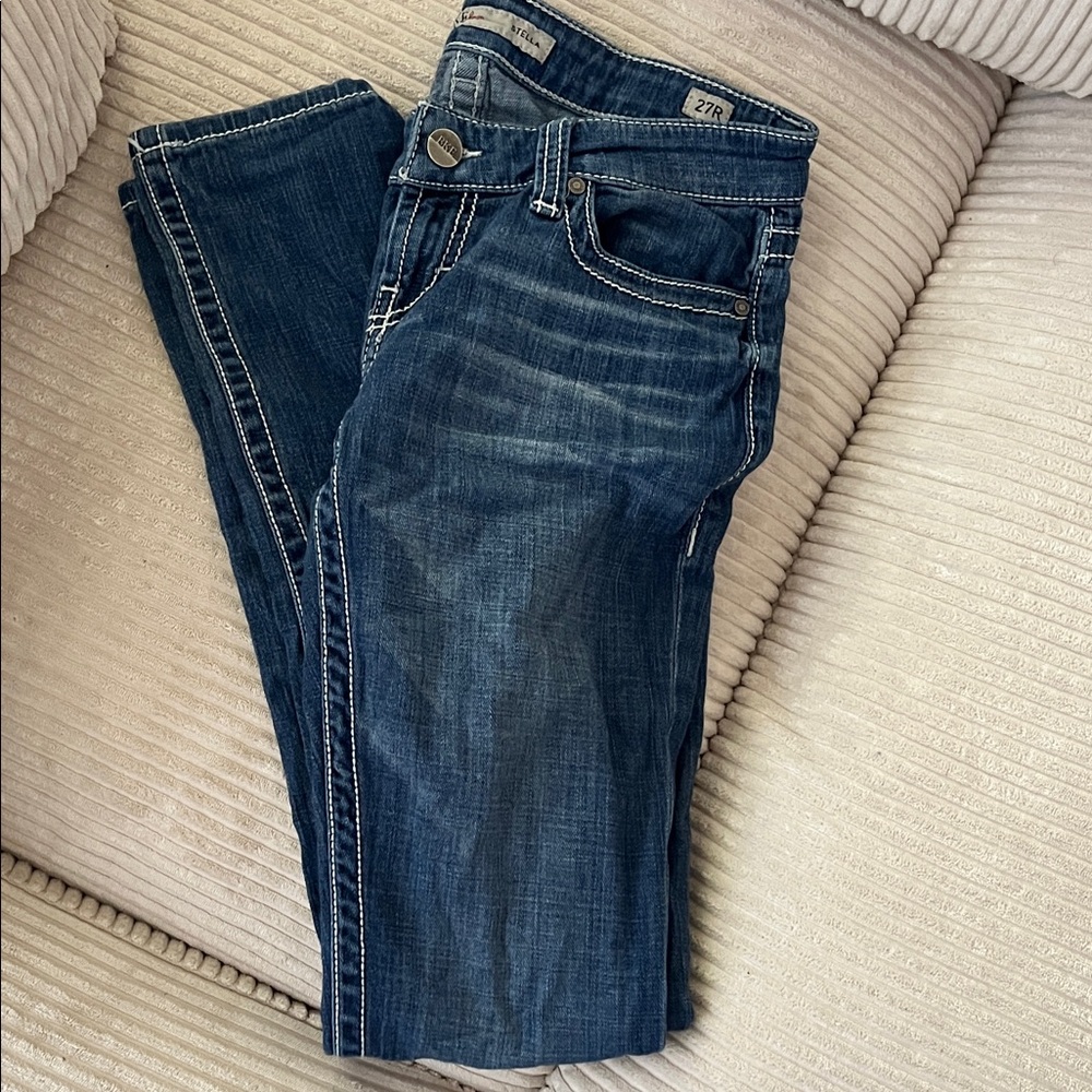 BKE Women's Dark Blue Skinny Jeans